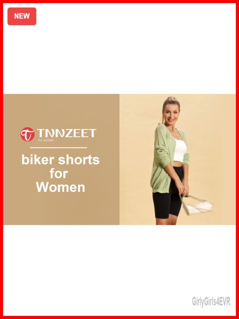 Plus Size Biker Shorts High Waisted Tummy Control Workout 2 Pack - Picture 5 of 6